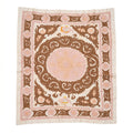 Hand-Embroidered Suzani Wall Hanging & Tablecloth 4'5'' x 5'6''
