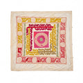 Hand-Embroidered Suzani Wall Hanging & Tablecloth 4'4'' x 4'6''