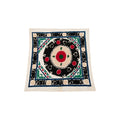 Hand-Embroidered Suzani Wall Hanging & Tablecloth 4'3'' x 4'6''
