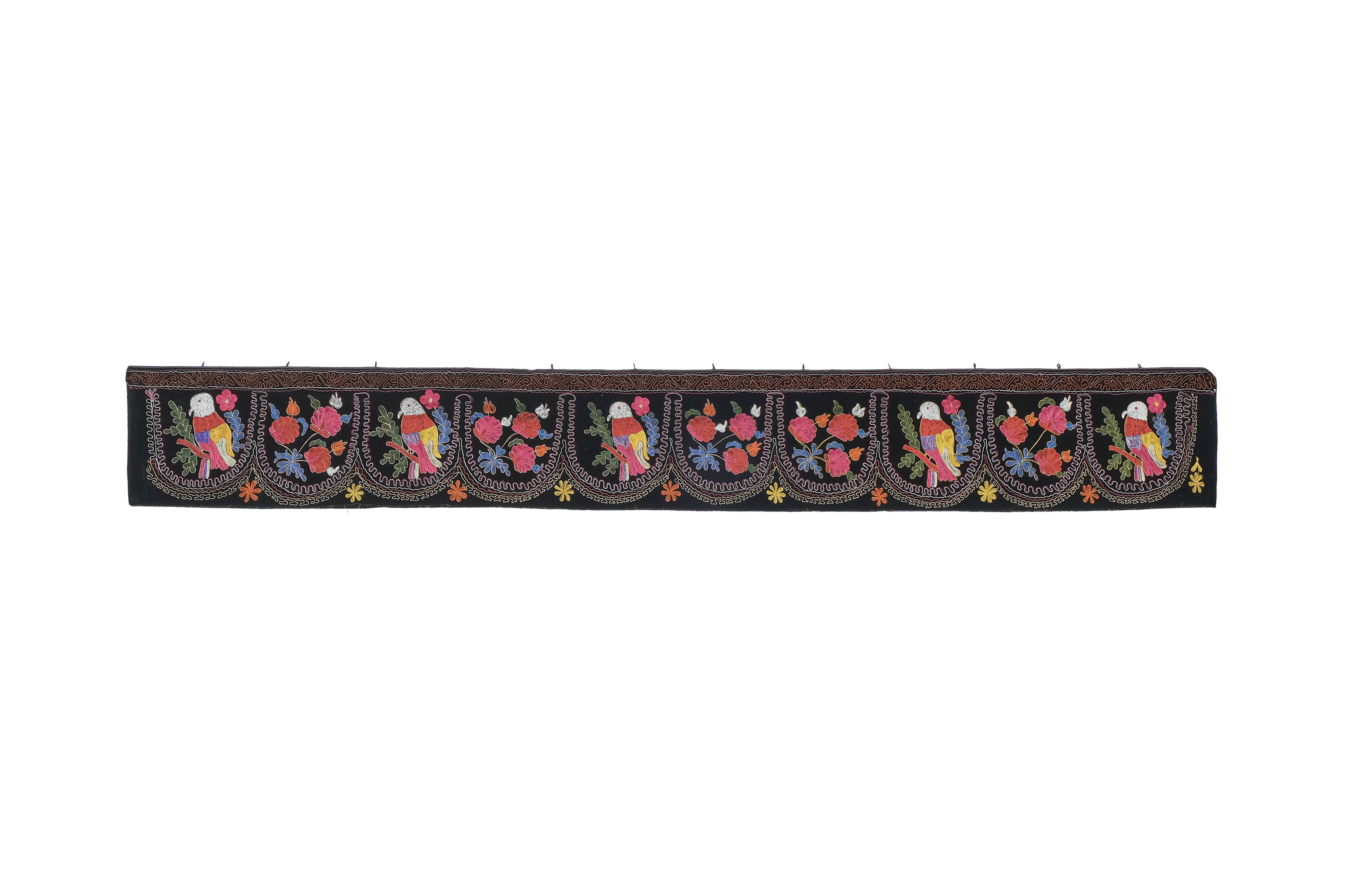 Parrot Suzani Table Runner | 1'7'' x 12'4''