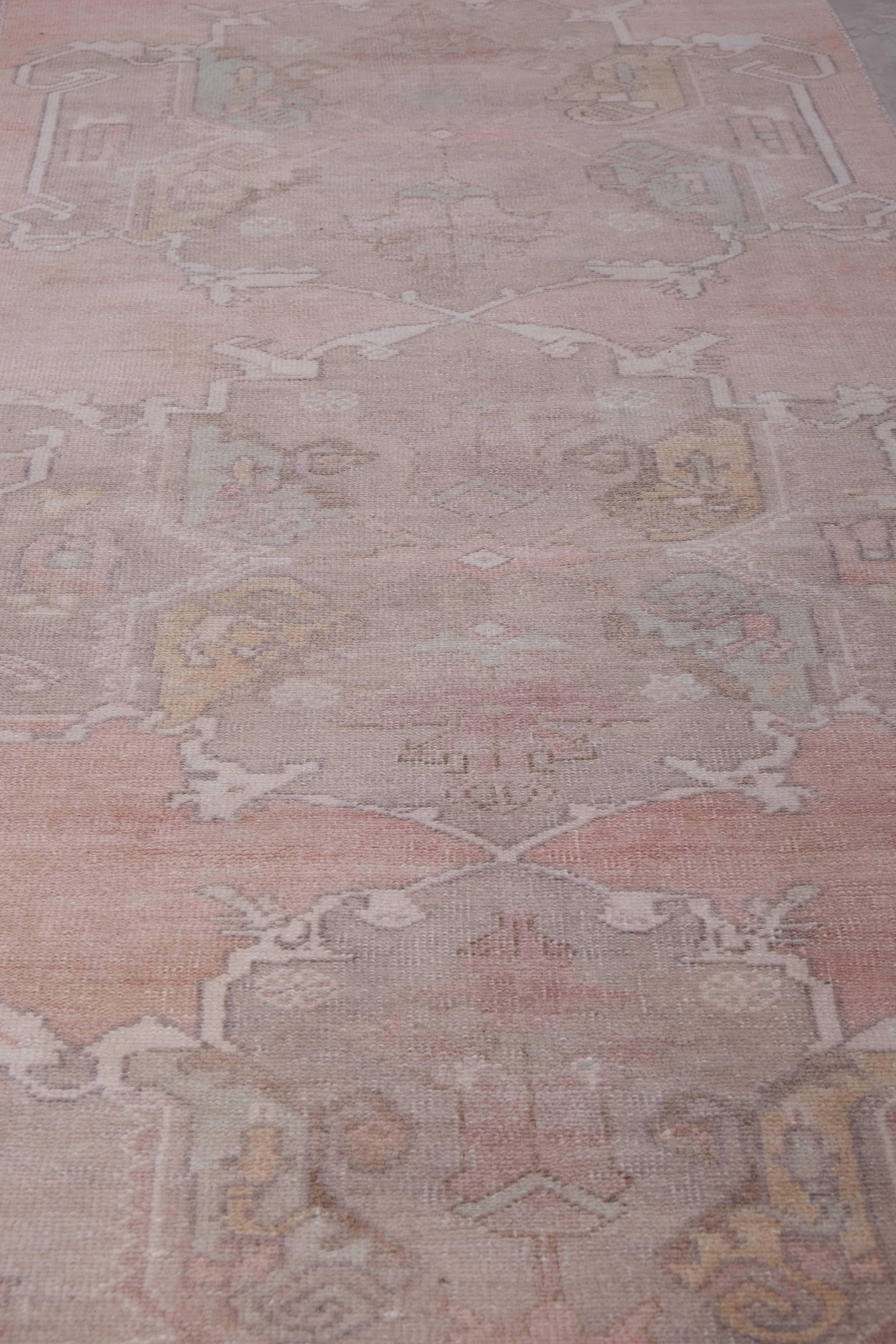 Vintage Oushak Runner 3' x 22'1''