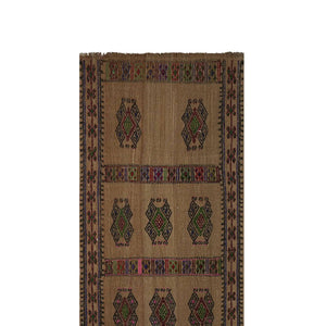 Vintage Turkish Aubusson Kilim Runner 1'9'' x 21'4''