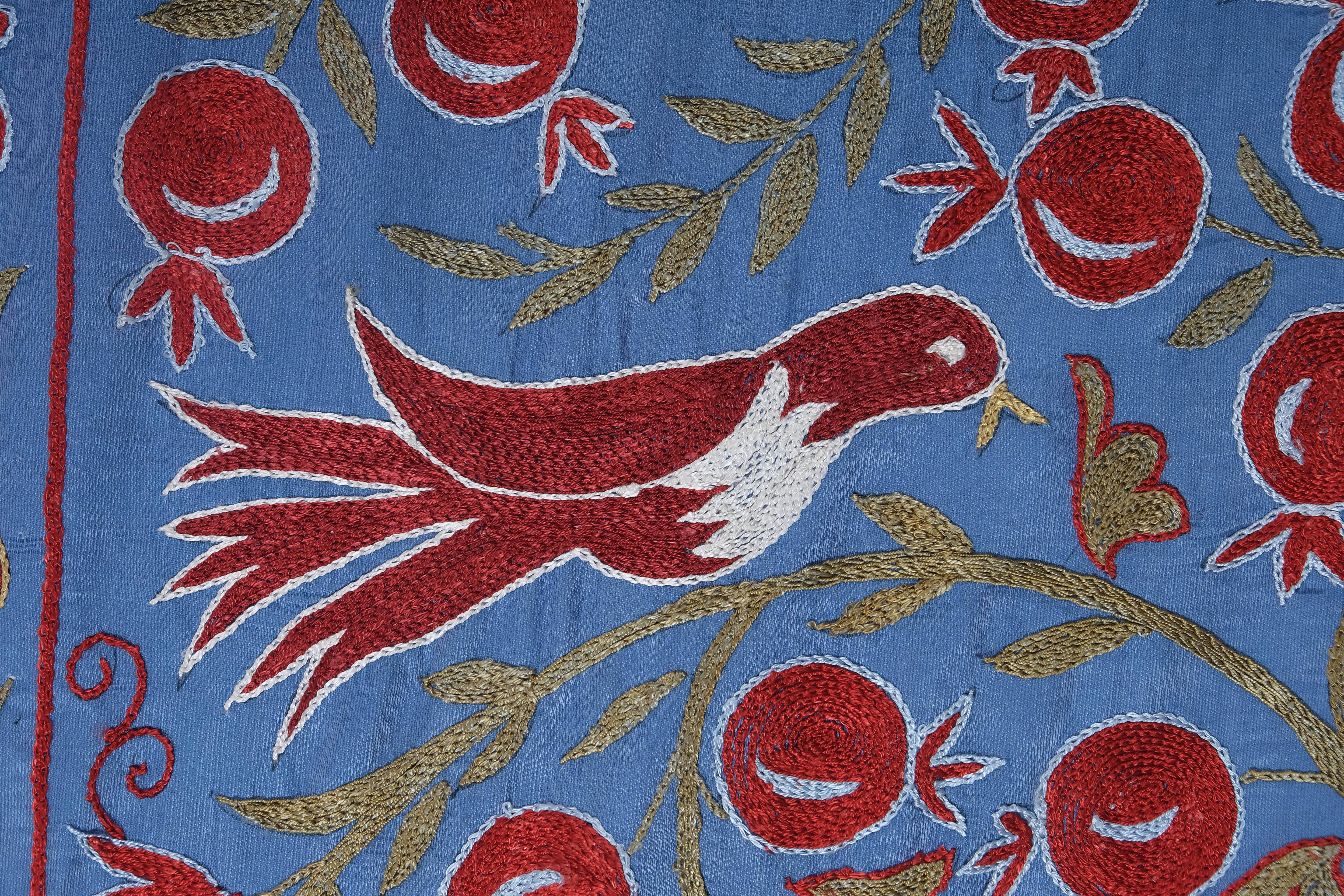 Silk Suzani Table Runner | 3'6'' x 6'3''