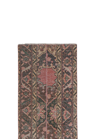 Vintage Turkish Karapinar Runner Rug 1'8'' x 17'2''