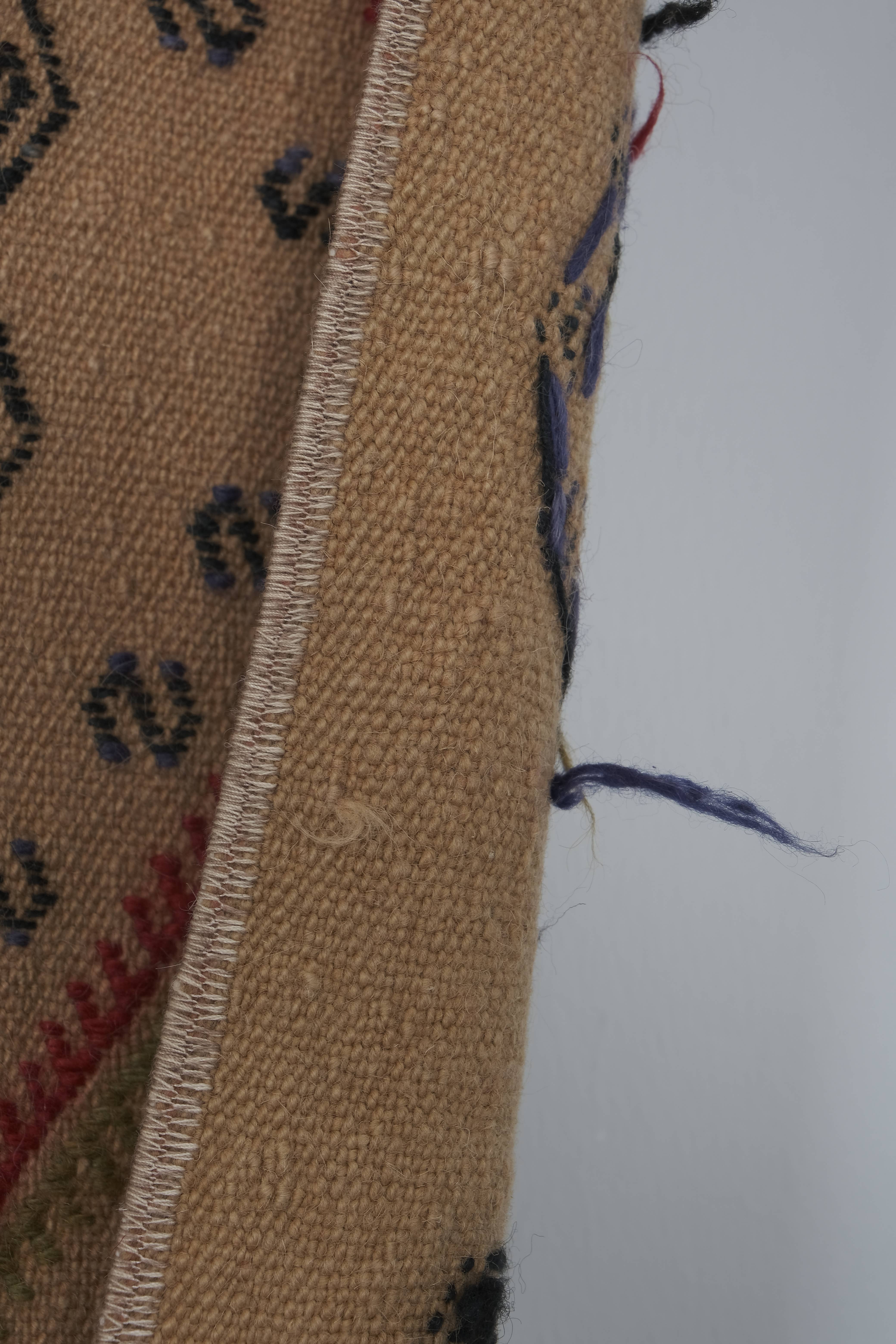 Vintage Turkish Kilim Runner 1'8'' x 14'11''