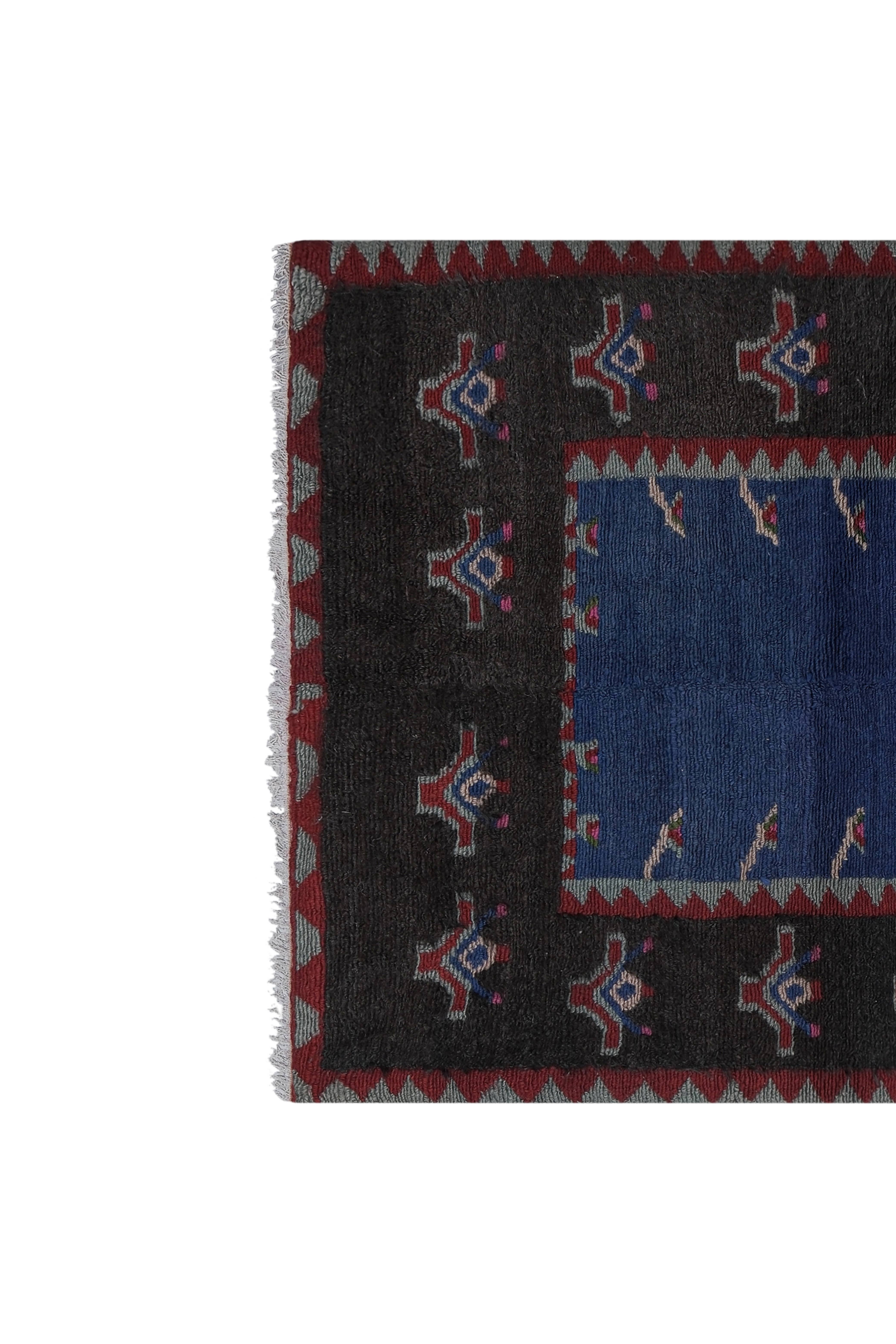 Vintage Turkish Shaggy Rug 40'' x 55''