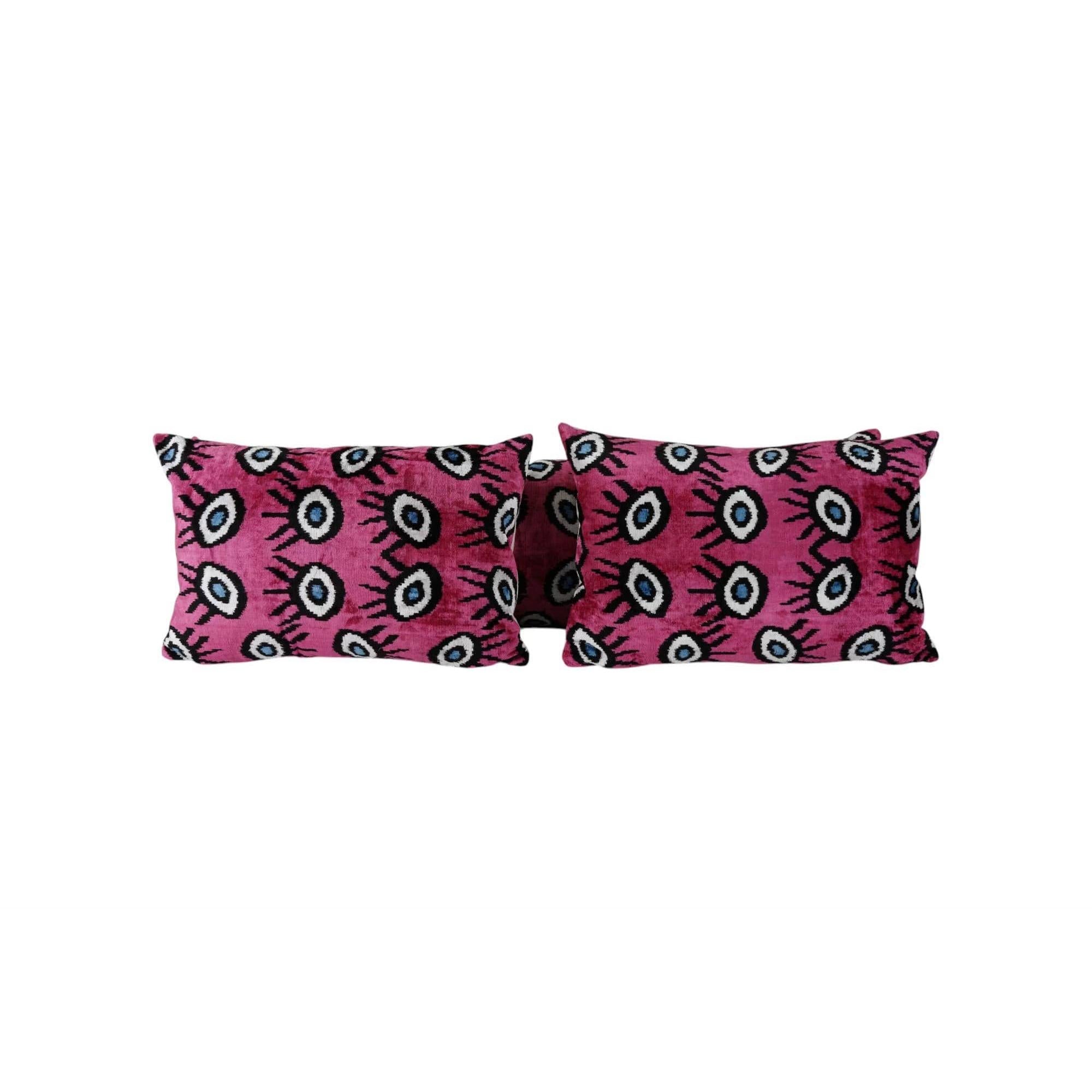 Silk Ikat Velvet Pillow Cover | 16'' x 47''