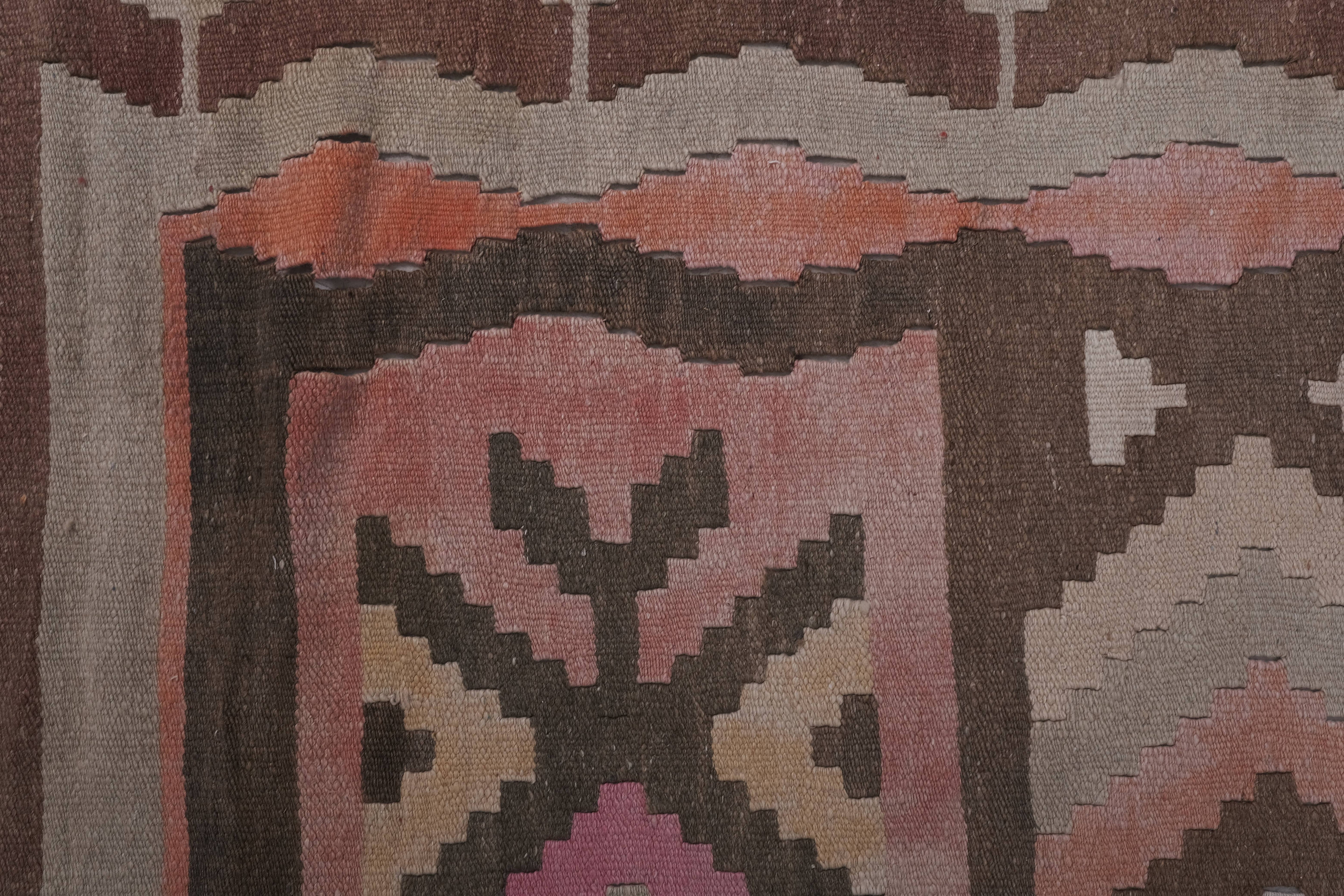 Vintage Turkish Kilim Runner 2'5'' x 20'8''