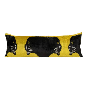Silk Ikat Velvet Pillow Cover | 16'' x 46''