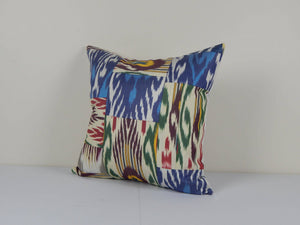 Silk Ikat Velvet Pillow Cover | 20'' x 20''