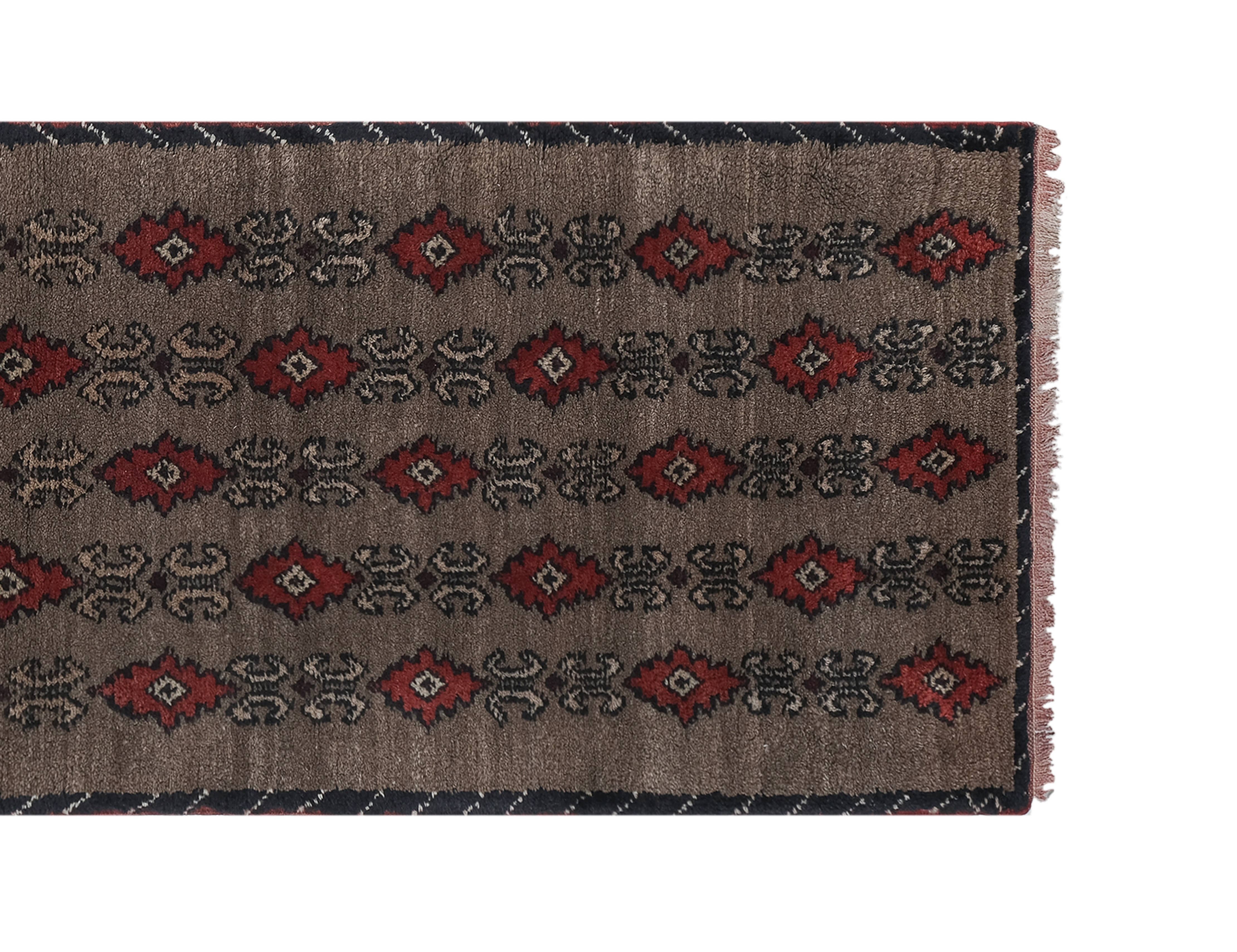 Vintage Turkish Tulu Rug 2'5'' x 7'4''