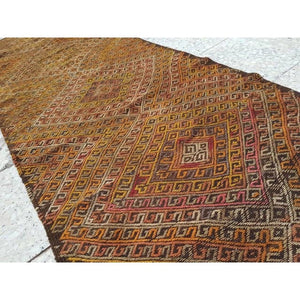 Vintage Turkish Kilim Runner 2'4'' x 8'9''