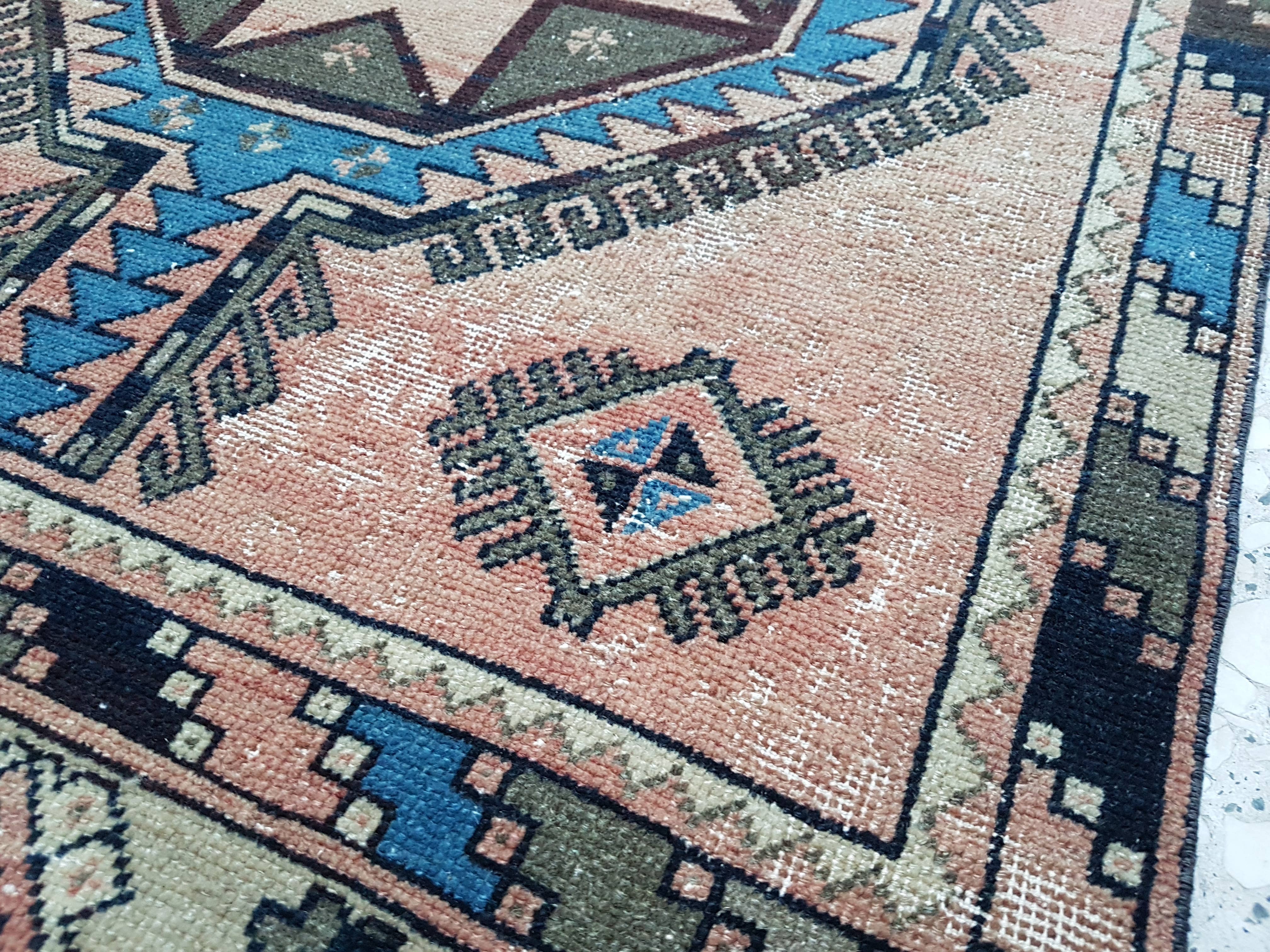 Vintage Turkish Anatolian Runner 3'3'' x 12'9''