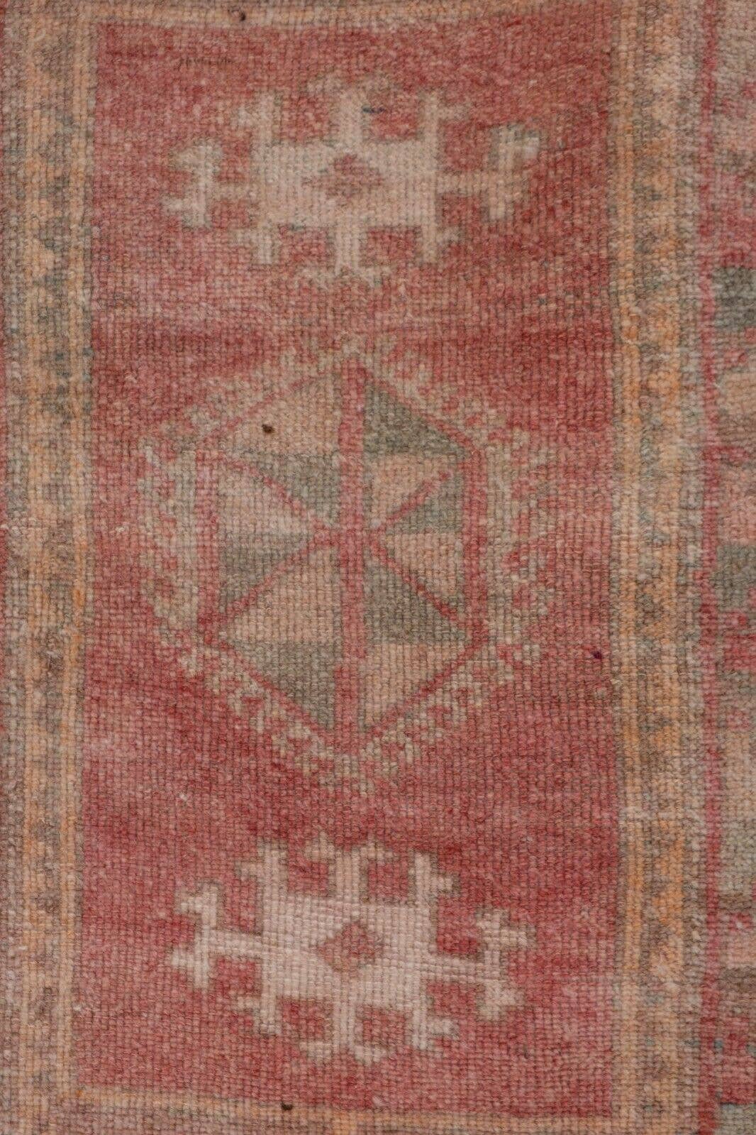 Vintage Turkish Yastik Rugs Set of 2 | 17'' x 40''