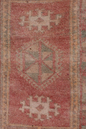 Vintage Turkish Yastik Rugs Set of 2 | 17'' x 40''