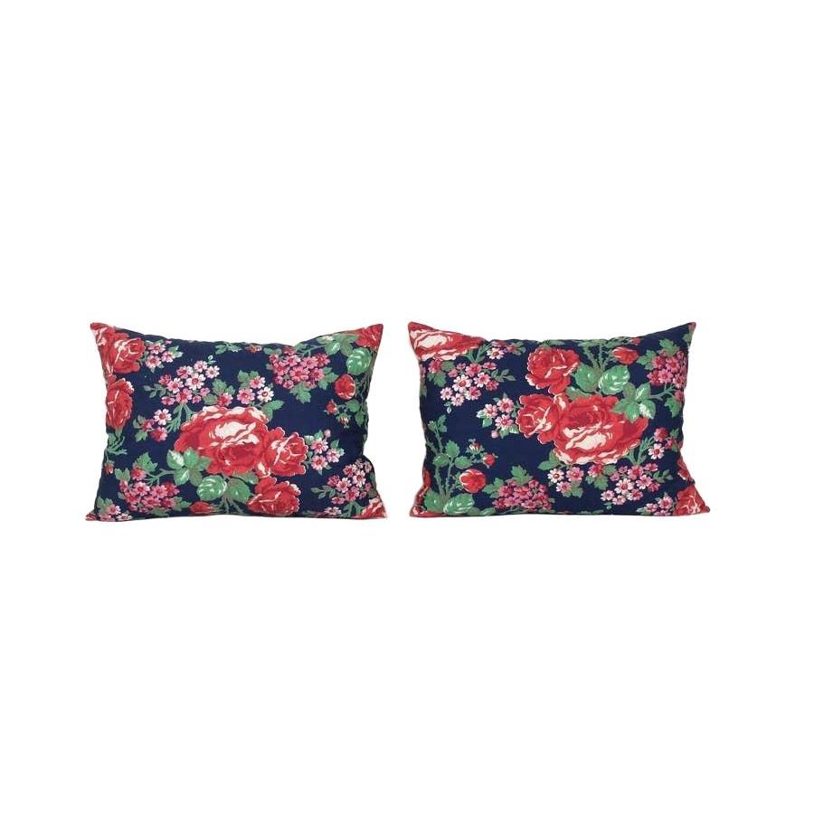 Uzbek Roller Printed Pillow Cover Set of 2 | 16'' x 22''