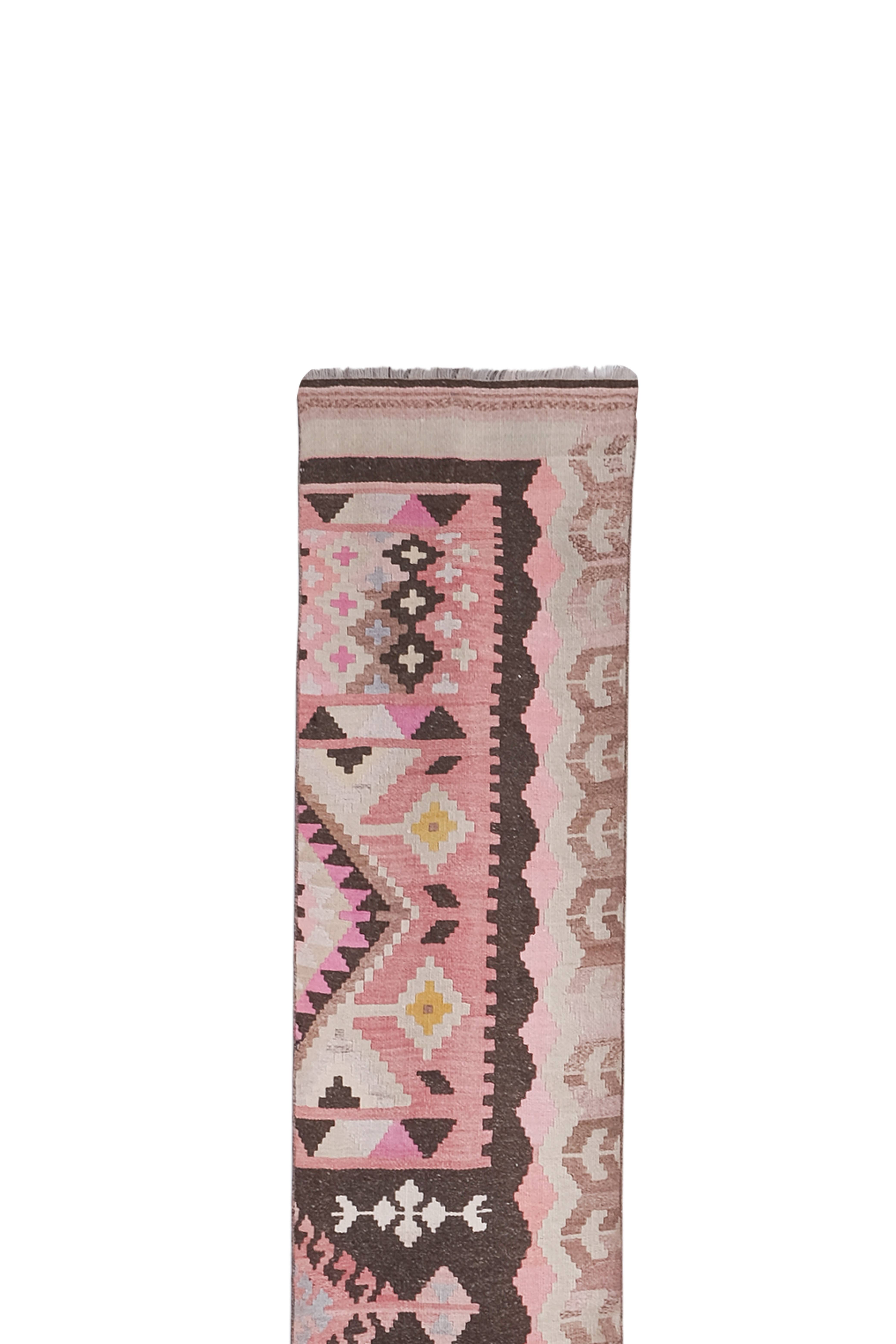 Vintage Turkish Runner Rug 2'4'' x 19'8''