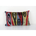 Silk Ikat Velvet Pillow Cover | 16'' x 24''