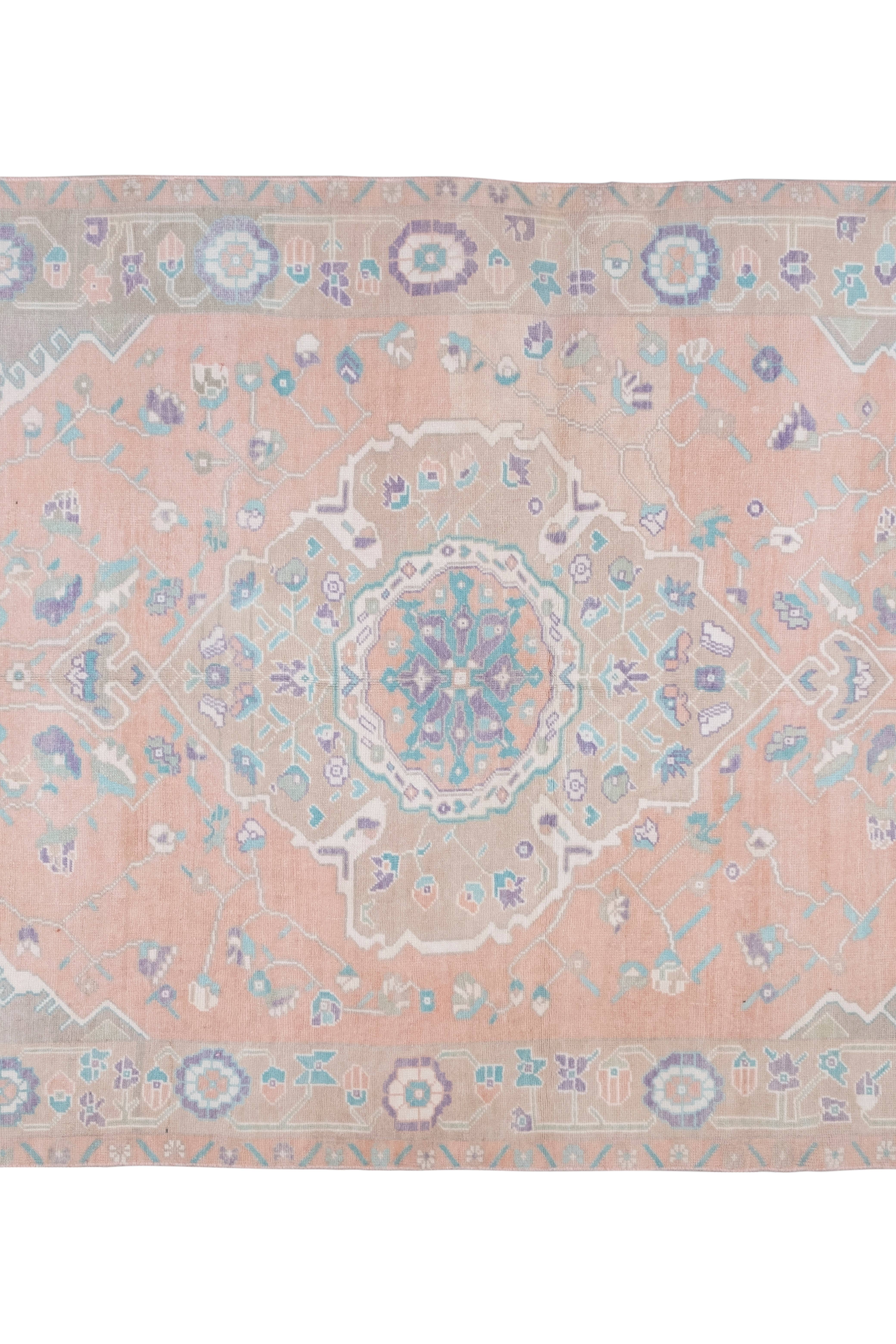 Vintage Oushak Rug 5'8'' x 9'11''