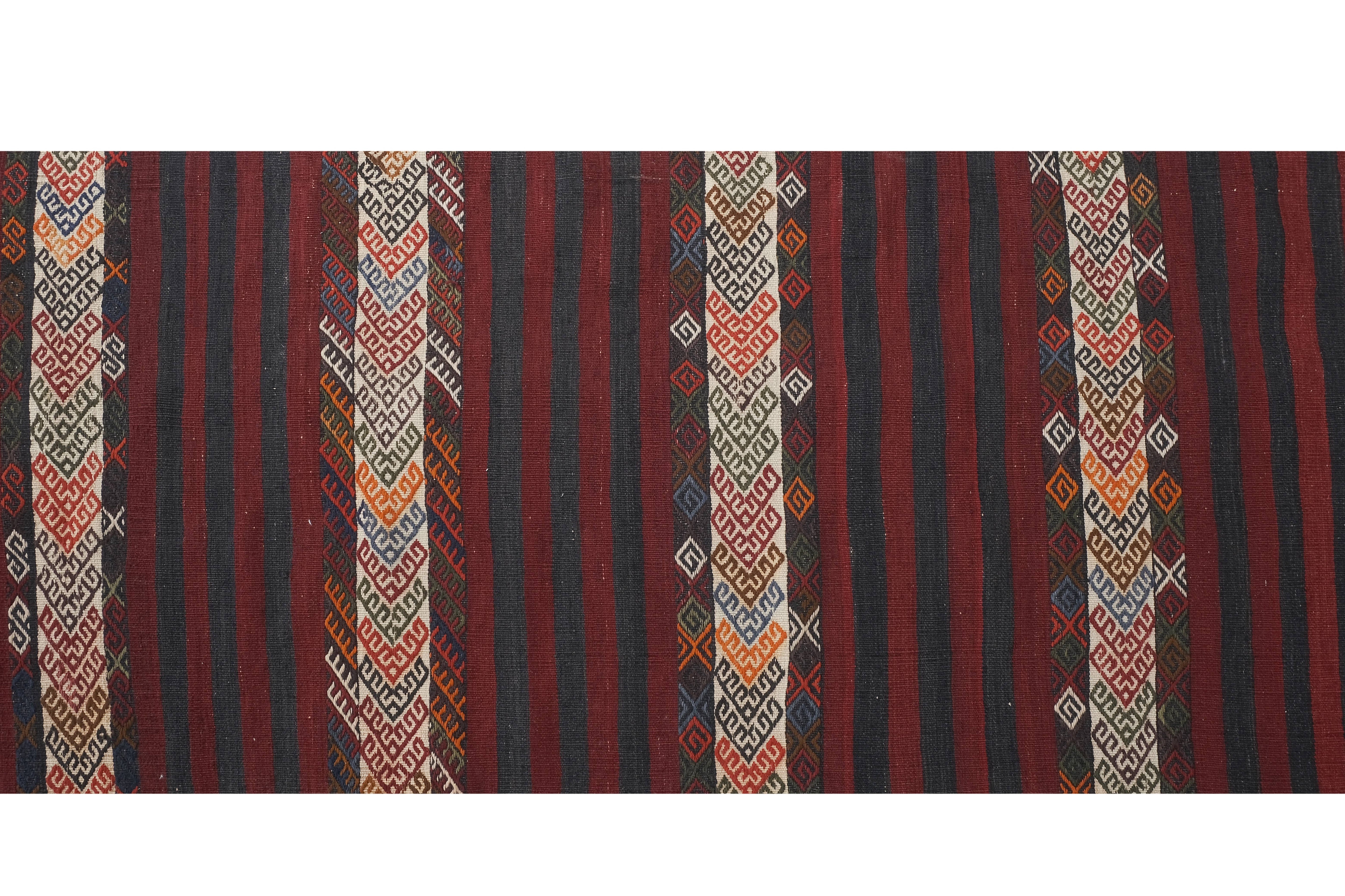 Vintage Turkish Kilim Runner 2'5'' x 20'8''