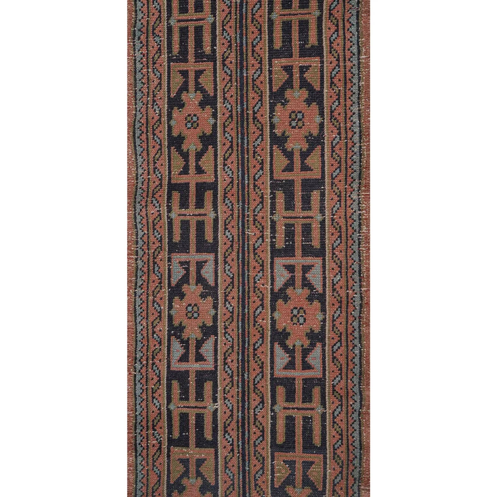 Vintage Turkish Anatolian Runner Rug 2'1'' x 20'8''