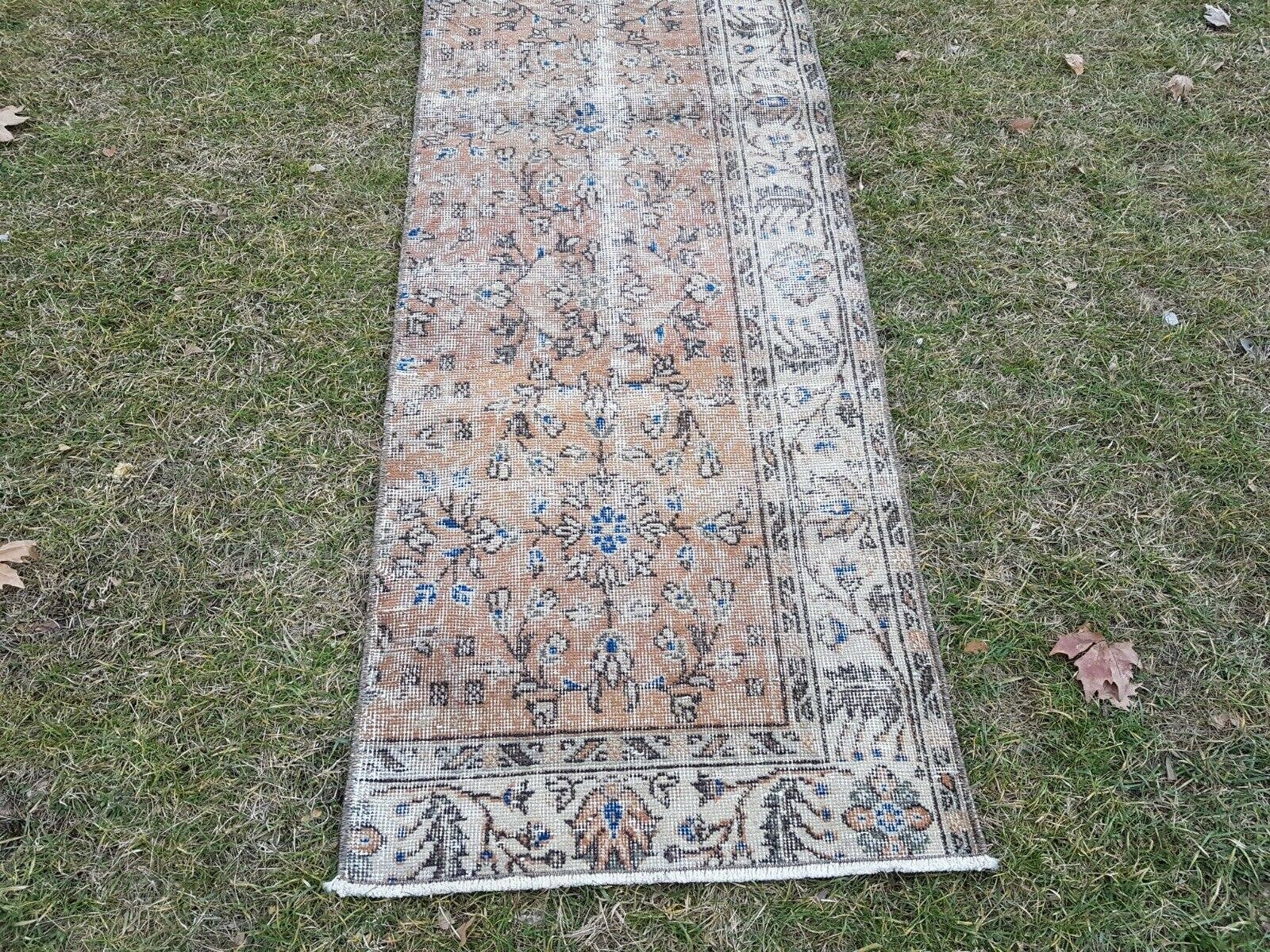 Vintage Turkish Runner Rug 2'3'' x 7'7''