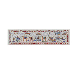 Hand-Embroidered Suzani Table Runner 1'8'' x 6'1''