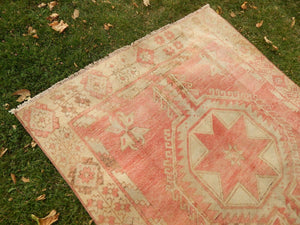 Vintage Oushak Rug 4'6'' x 12'8''