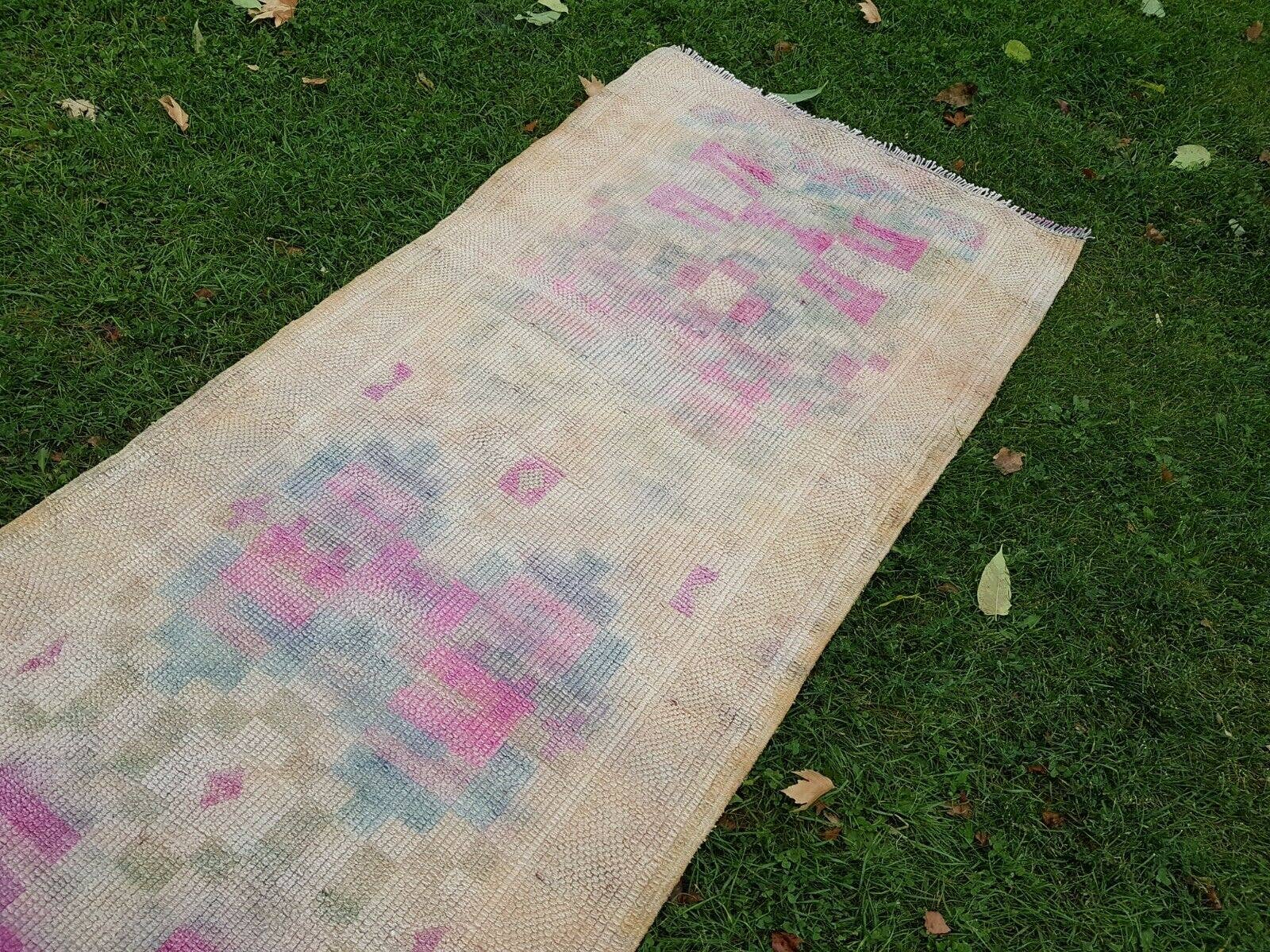 Vintage Oushak Runner 3' x 16'2''