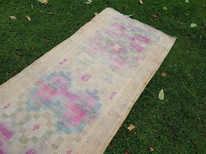 Vintage Oushak Runner 3' x 16'2''