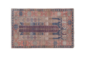 Vintage Turkish Rug 4'1'' x 6'5''