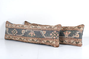 Rug Bedding Pillow Cover Set of 2 | 12'' x 36''