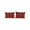 Uzbek Roller Printed Pillow Cover Set of 2 | 16'' x 22''