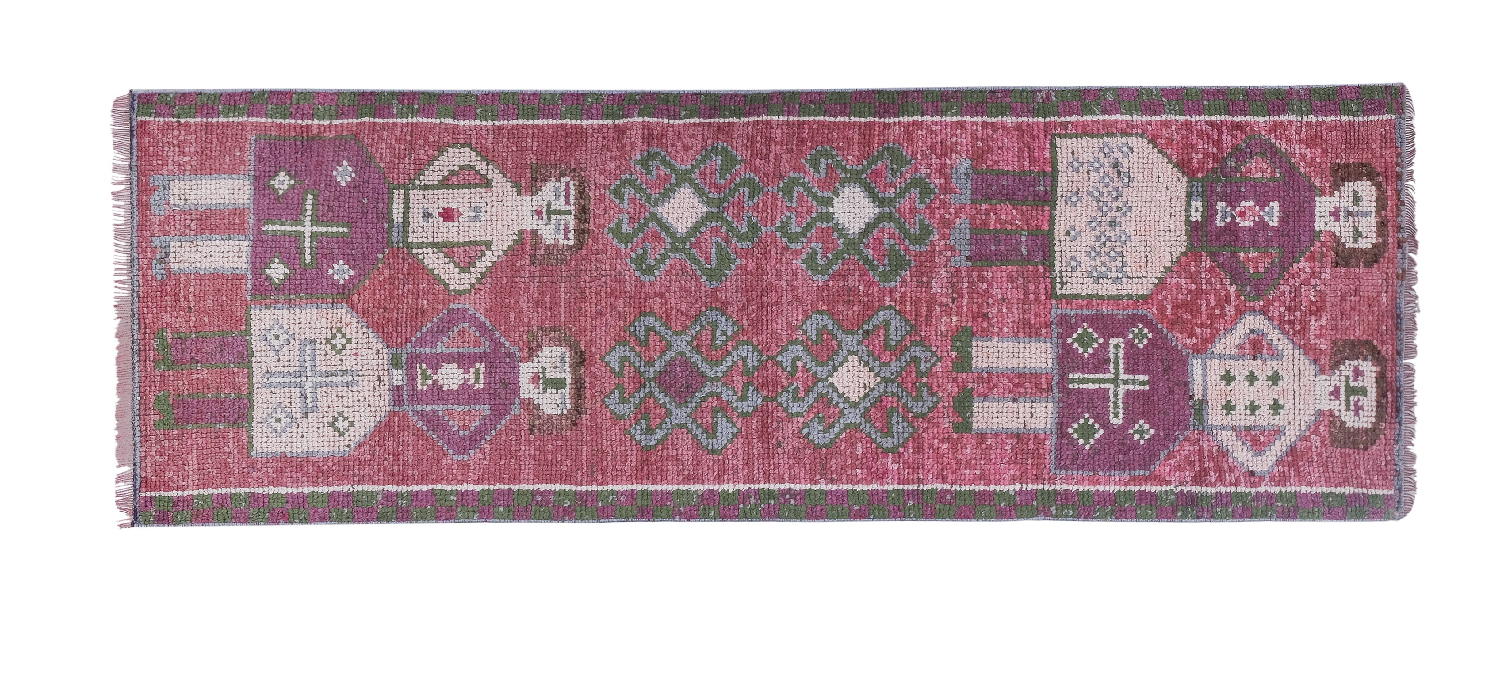 Vintage Turkish Rug 3'1'' x 8'6''