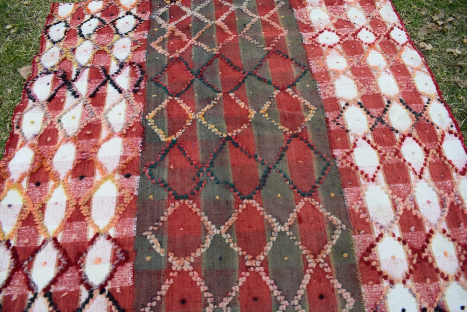 Vintage Turkish Tulu Rug 4'8'' x 5'5''