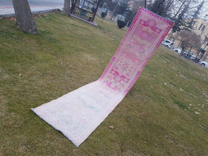 Vintage Kurdish Runner Rug 2'9'' x 13'3''