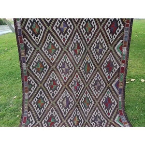 Vintage Turkish Kilim Rug 5'3'' x 8'6''