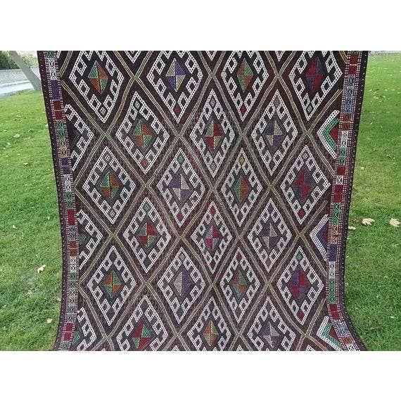 Vintage Turkish Kilim Rug 5'3'' x 8'6''