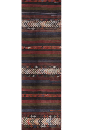 Vintage Turkish Kilim Runner 2' x 25'7''