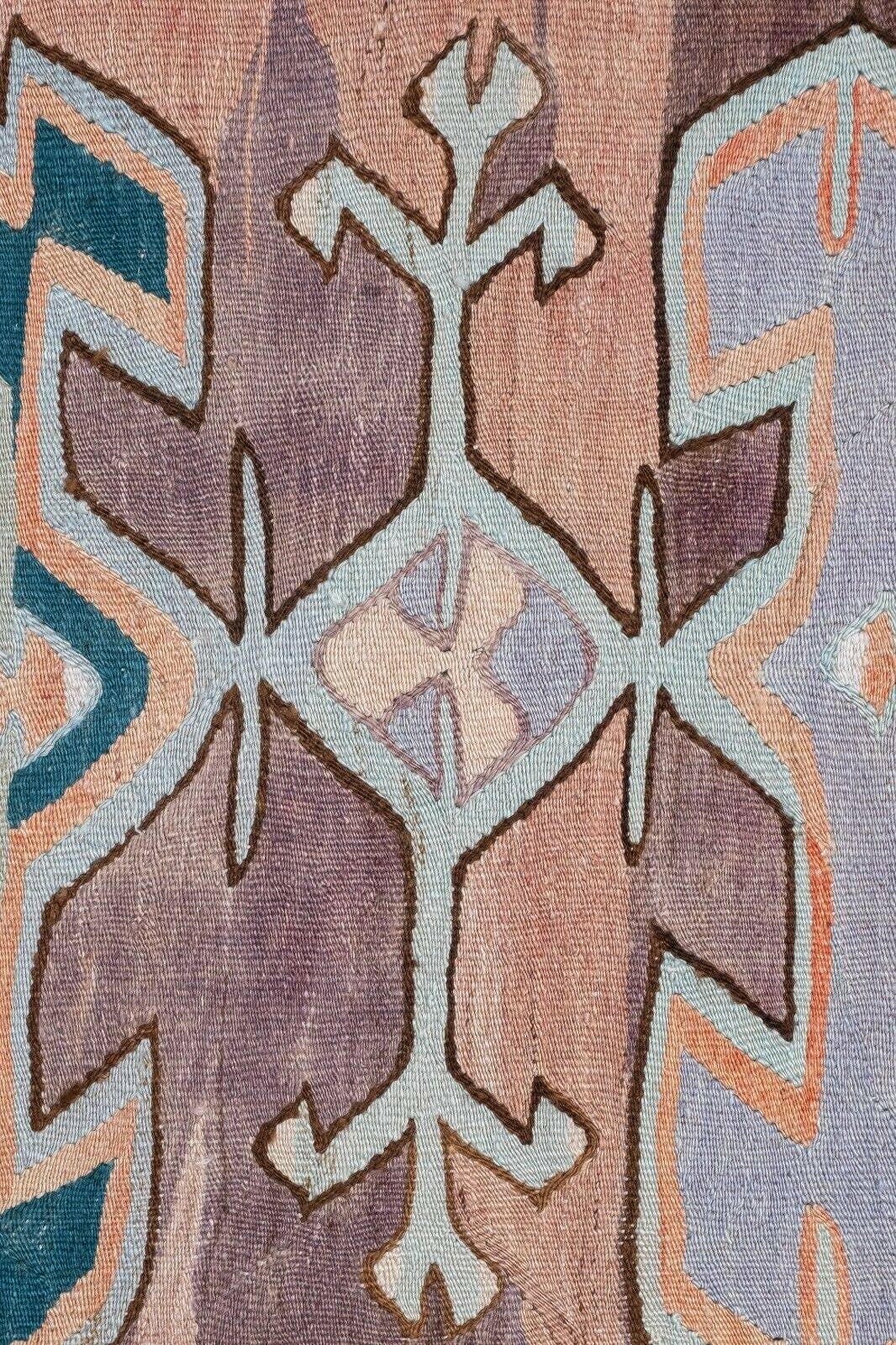 Vintage Turkish Kilim Rug 5'1'' x 11'10''