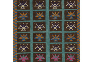 Vintage Turkish Tulu Rug 4'1'' x 4'7''