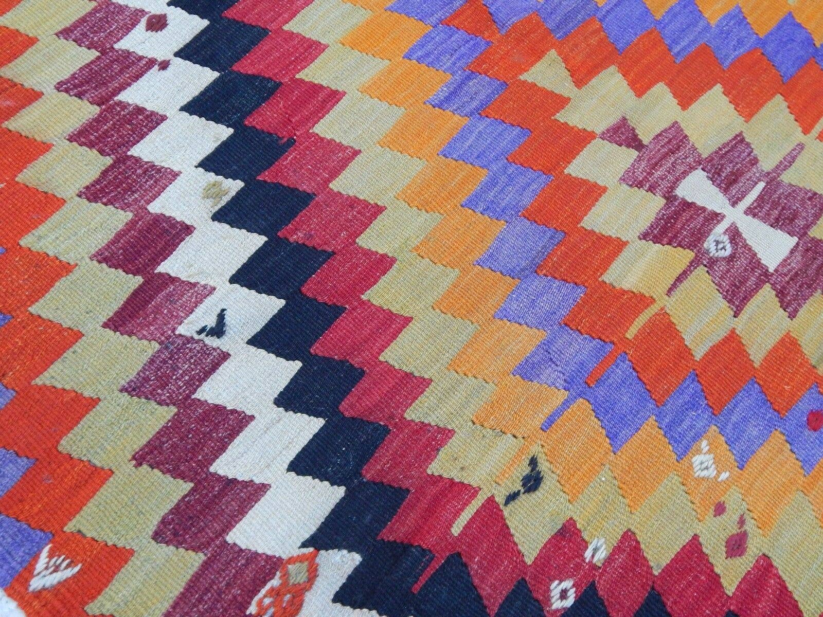 Vintage Turkish Rug 4'2'' x 10'9''