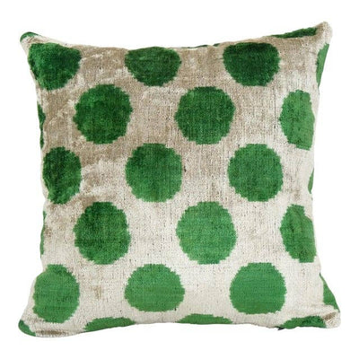 Silk Ikat Velvet Pillow Cover | 14'' x 14''