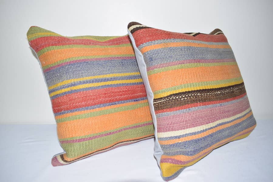 Kilim Pillow Cover Set of 2 | 16'' x 16''