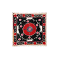 Hand-Embroidered Suzani Wall Hanging & Tablecloth 4'2'' x 4'5''