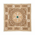 Hand-Embroidered Suzani Wall Hanging & Tablecloth 4'2'' x 4'5''