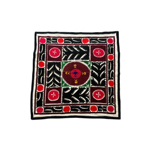 Hand-Embroidered Suzani Wall Hanging & Tablecloth 3'10'' x 3'10''