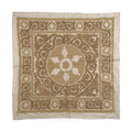 Hand-Embroidered Suzani Wall Hanging & Tablecloth 4'3'' x 4'6''