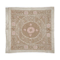 Hand-Embroidered Suzani Wall Hanging & Tablecloth 4'3'' x 5'