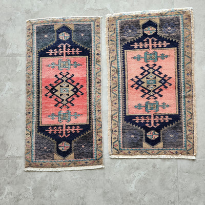 Turkish Small Yastik Rug - a Pair